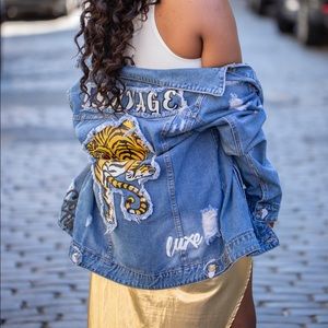 Savage Distressed Denim Jacket